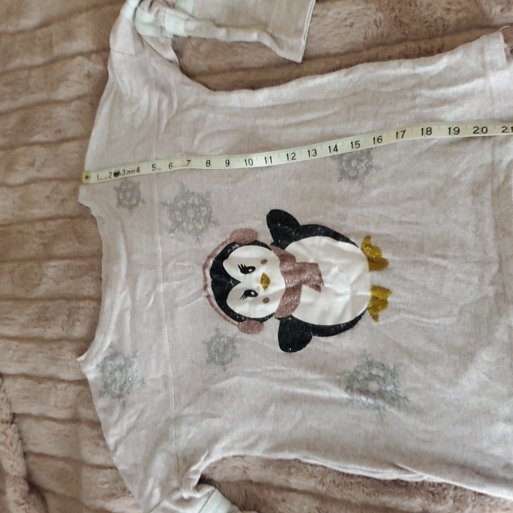 Kids Penguin Graphic Long Sleeve Shirt - Picture 4 of 7